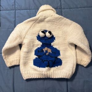 Sesame Street Cookie Monster Handmade Sweater